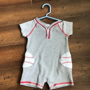 Mud Pie baseball romper